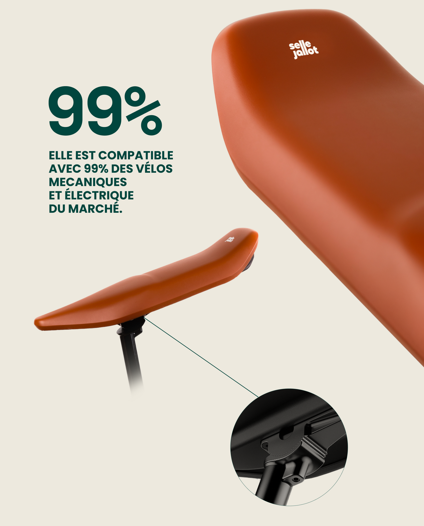 La Selle Jallot : kit biplace universel